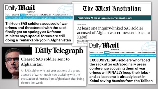 A series of stories containing errors appears to be intended to undermine confidence in war crimes investigations. 