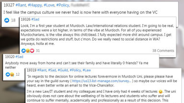 Isolation and lack of campus culture cited among the problems at Murdoch Uni.