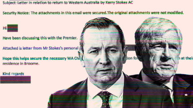 Kerry Stokes and WA Premier Mark McGowan.