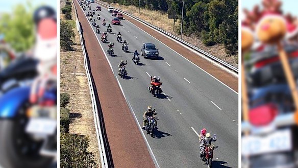 Perth charity motorcycle ride to collect toys for the Salvation Army's Christmas Appeal ended in tragedy with the death of a motorcyclist. 
