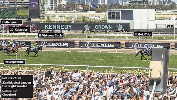 The last finishers go past the post.