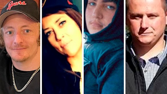 Thomas Vale (left), Carly Morse, Abdul El Sayed and Michael Hodgkinson died together at the Broadmeadows house. 