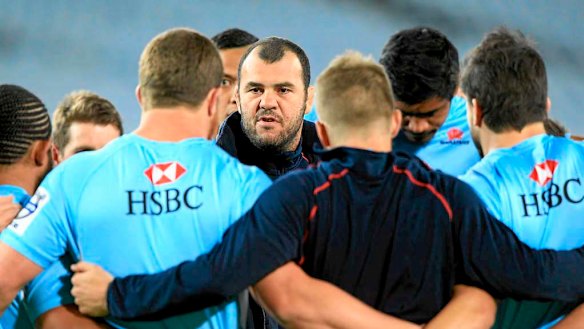 Michael Cheika coached the Waratahs to a Super Rugby title in 2014.