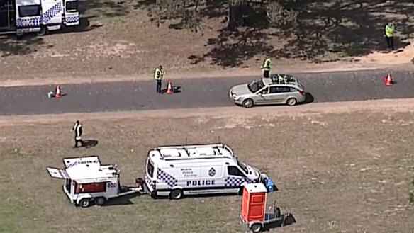 Police had a presence at the Rabbits Eat Lettuce festival throughout the four days, before the bodies were found.