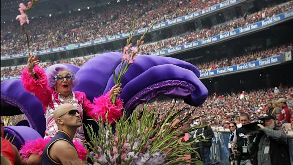 Dame Edna Everage joined with Michael Buble for a version of 'I Still Call Australia Home' in 2005.