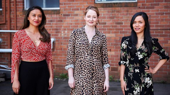 Michelle Vergara Moore, Miranda Otto and Aina Dumlao form an unlikely bond in The Unusual Suspects.