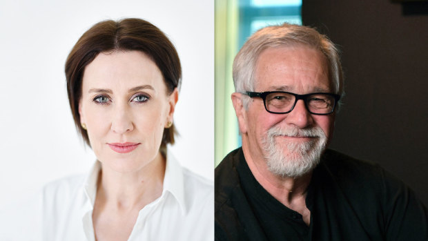 Melbourne radio hosts Virginia Trioli and Neil Mitchell. 