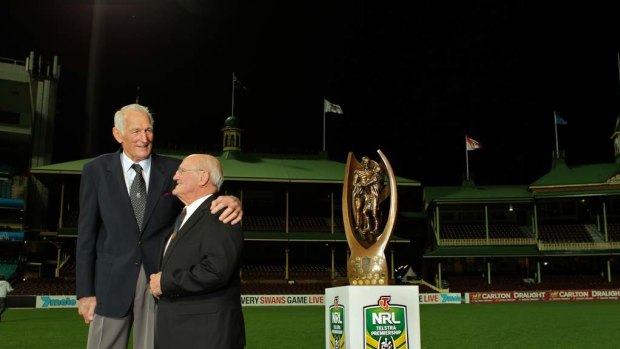Icon: Norm Provan (left) with Arthur Summons.