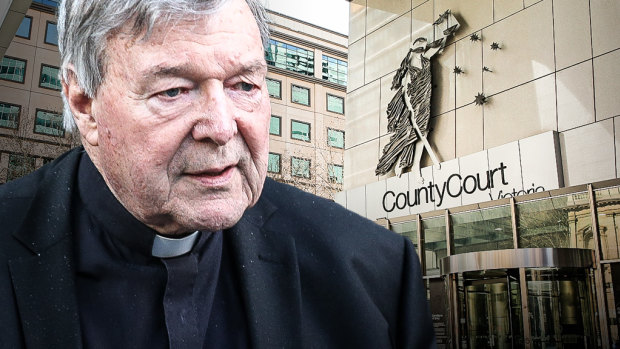 A fallen leader of the church ... George Pell, who was sentenced on Wednesday. 