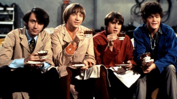 The made-for-TV Monkees in their 1960s heyday: (l-r) Mike Nesmith, Peter Tork, Davy Jones and Mickey Dolenz.