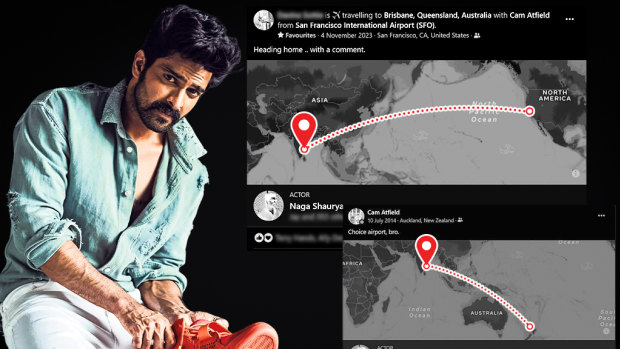 Indian actor Naga Shaurya’s handsome mug inexplicably shows up on the Facebook feeds of some Brisbane-bound travellers. 