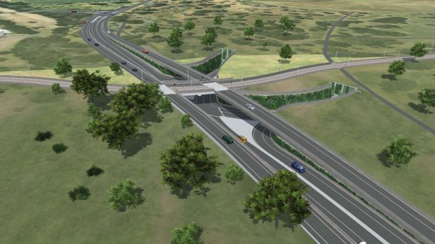 An on-off ramp initially proposed in Royal Park for the East West Link. A report has proposed protecting the park against a future road.