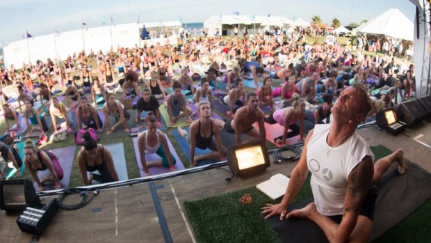 Duncan Peak teaching at Wanderlust Festival 2014 in Melbourne.