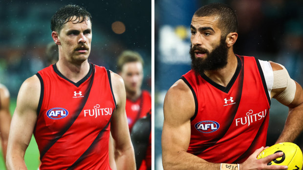 Essendon pair Joe Daniher and Adam Saad. Both want out.