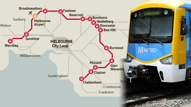 The proposed suburban rail loop. 