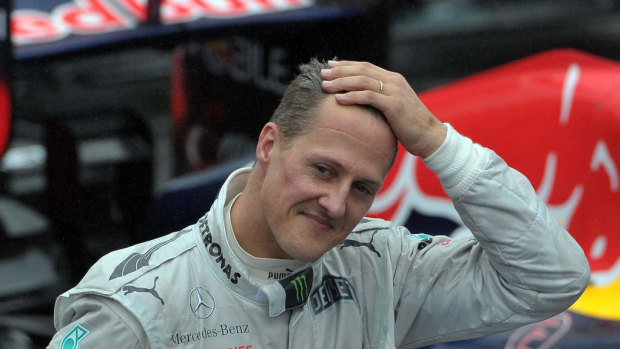 Stricken: Michael Schumacher hasn't been seen in public since a skiing accident in late 2013.