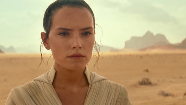 Daisy Ridley as Rey in The Rise of Skywalker.