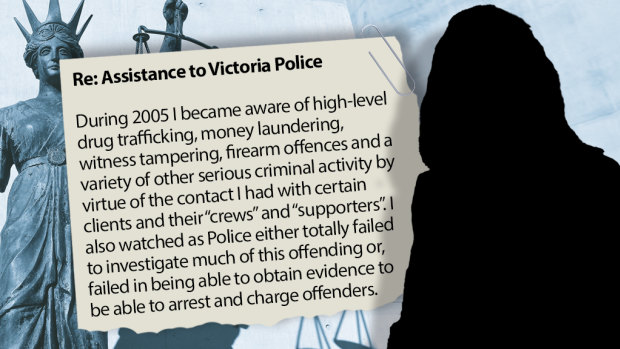 An extract from the letter Informer 3838 wrote to a  police assistant commissioner.