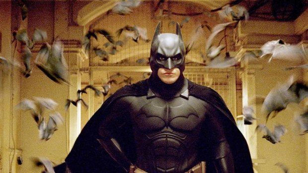 Christian Bale as Batman in "Batman Begins" in 2005, haven't we moved on a bit from the super alpha now?