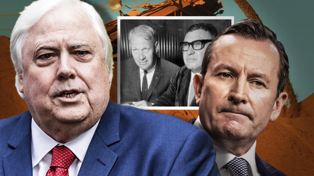 Mark McGowan's emergency law stopping Clive Palmer from arbitration against the state is not as unprecedented as the WA government has us believe. A similar law was brought in against Lang Hancock and Peter Wright in the 1970s.