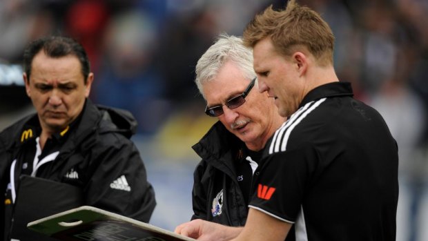 Damaged relationship: Mick Malthouse and Nathan Buckley.