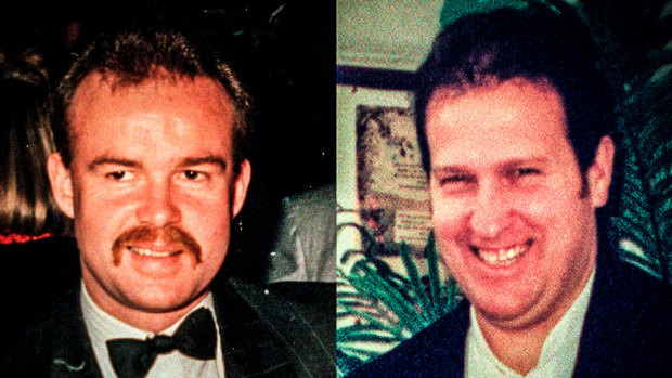 Sergeant Gary Silk (left) and Senior Constable Rodney Miller were fatally shot in Moorabbin.