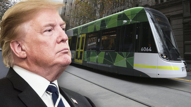 Donald Trump's visit to Melbourne would be incomplete without a tram ride. 