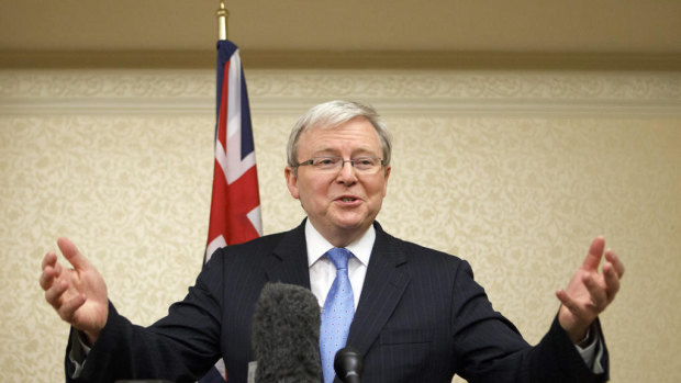 Kevin Rudd resigns in 2012 as Foreign Minister and announces that he will return to Australia.