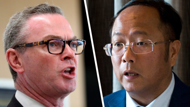 Christopher Pyne and Huang Xiangmo.