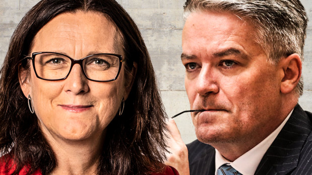 Former European Union trade commissioner Cecilia Malmström, left, and Australia's Mathias Cormann, right, are vying for the post of secretary-general of the OECD.
