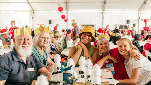 Mission Australia's Christmas Lunch in the Park has moved to Langley Park and is expecting to cater to an extra 200 people this year.