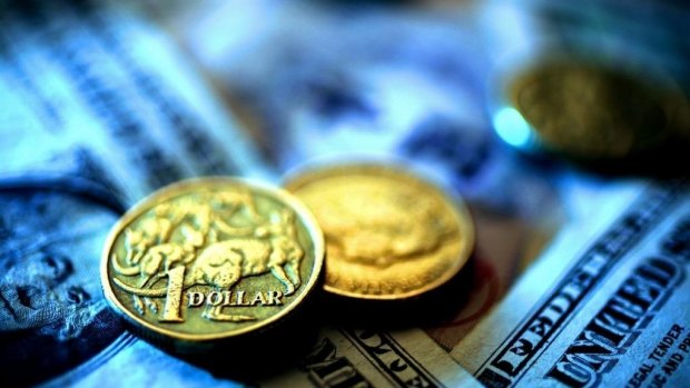 The Australian dollar dropped another third of a US cent on Friday after the RBA cut both inflation and GDP forecasts.