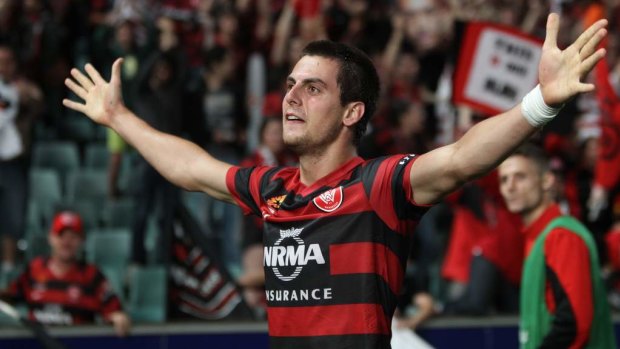Hometown hero: Tomi Juric back in his heyday with the Western Sydney Wanderers.