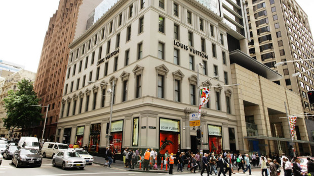 The Louis Vuitton "maison" flagship store, a unit of LVMH Moet Hennessy Louis Vuitton SA, stands in Sydney. 