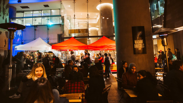 The European Night Market returns to Madame Brussels Lane every Friday night this month.