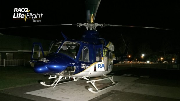 Bundaberg's RACQ LifeFlight Rescue helicopter flew the girl to hospital.