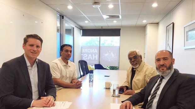 Andrew Hastie met with senior Australian Muslim leaders to discuss China's treatment of Uighurs.