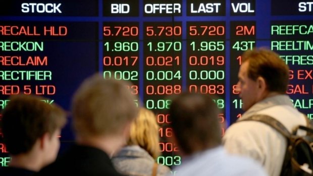 The Australian sharemarket wiped out its gains by the end of trading.
