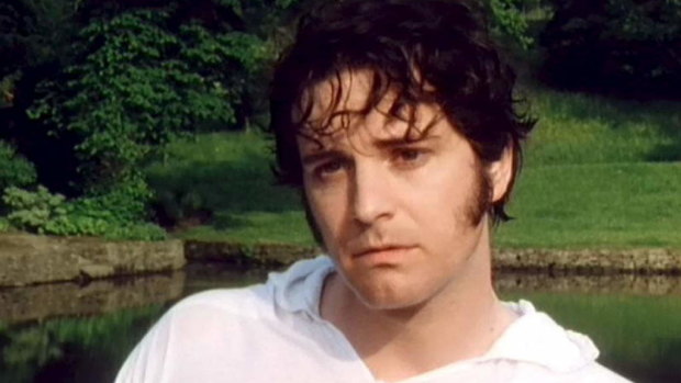 Colin Firth as Mr Darcy in the BBC television adaptation of Pride and Prejudice.