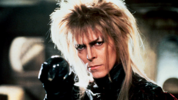 David Bowie as the Goblin King in 1986 movie Labyrinth.