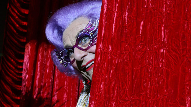 Humphries’ beloved alter ego Dame Edna Everage.