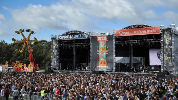 Pill testing took place at Groovin the Moo in Canberra last April.