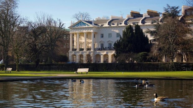 This historic home in London looks over Regent’s Park.