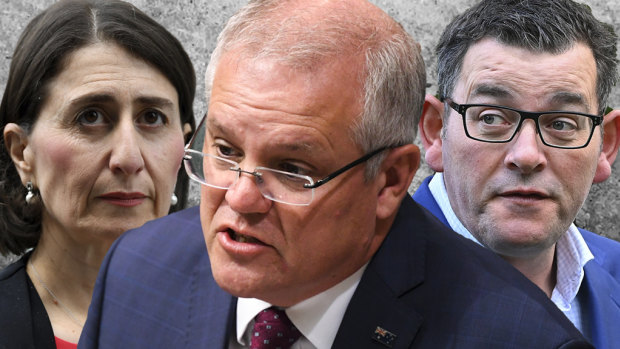 Gladys Berejiklian Scott Morrison, and Daniel Andrews