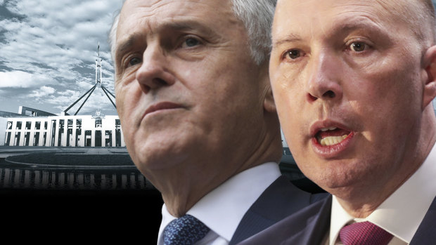 Former prime minister Malcolm Turnbull wants his leadership rival, Home Affairs Minister Peter Dutton, referred to the High Court. 
