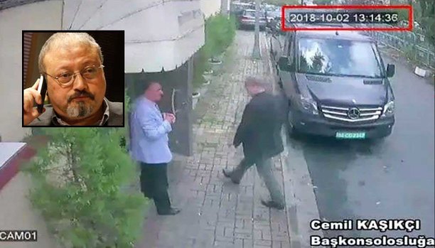 CCTV footage claims to show Saudi journalist Jamal Khashoggi entering the Saudi consulate in Istanbul on October 2, where Turkish officials say he was killed.