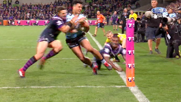 Slater's alleged shoulder charge is being hotly disputed. 