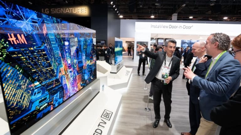 LG's 8K OLED and LCD TVs at CES.