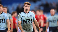 Andrew Kellaway of the Waratahs looks dejected after defeat.