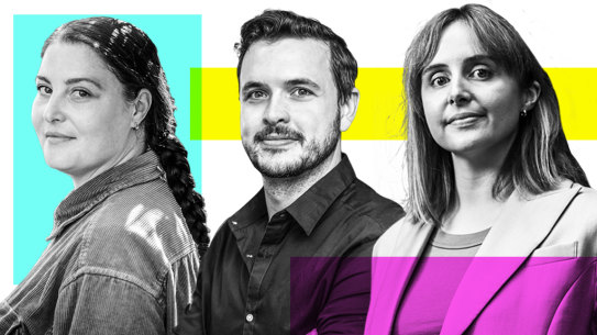 The winners: Ella Baxter, Michael Burrows and Diana Reid.